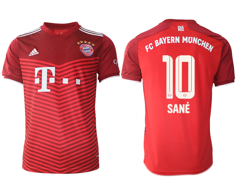 Men 2021-2022 Club Bayern Munich home aaa version red #10 Soccer Jersey